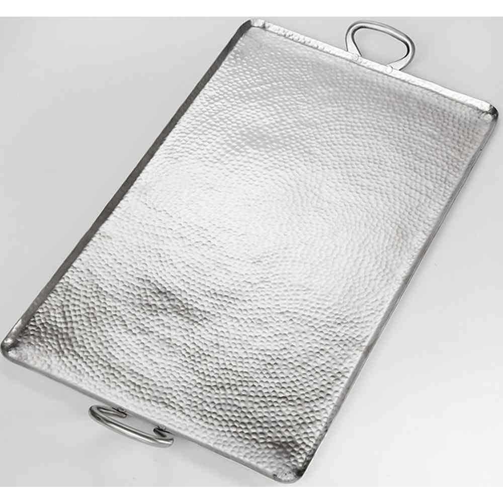 American Metalcraft Hammered Stainless Steel Large Rectangle Griddle, 30 3/4 inch Length -- 4 per case.
