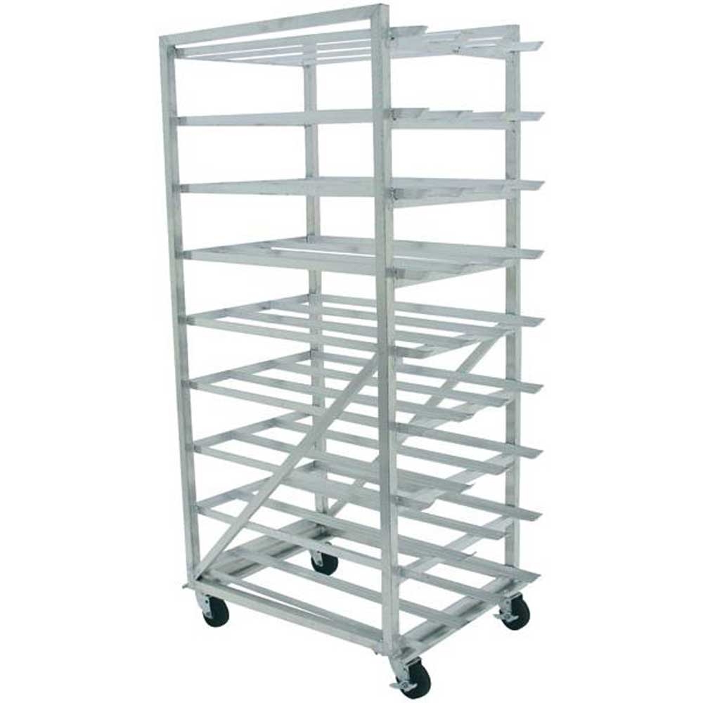 Advance Tabco Heavy Duty Welded Aluminum Full Can Rack With Caster, Holds 162 #10 Size Cans Or 216 #5 Cans