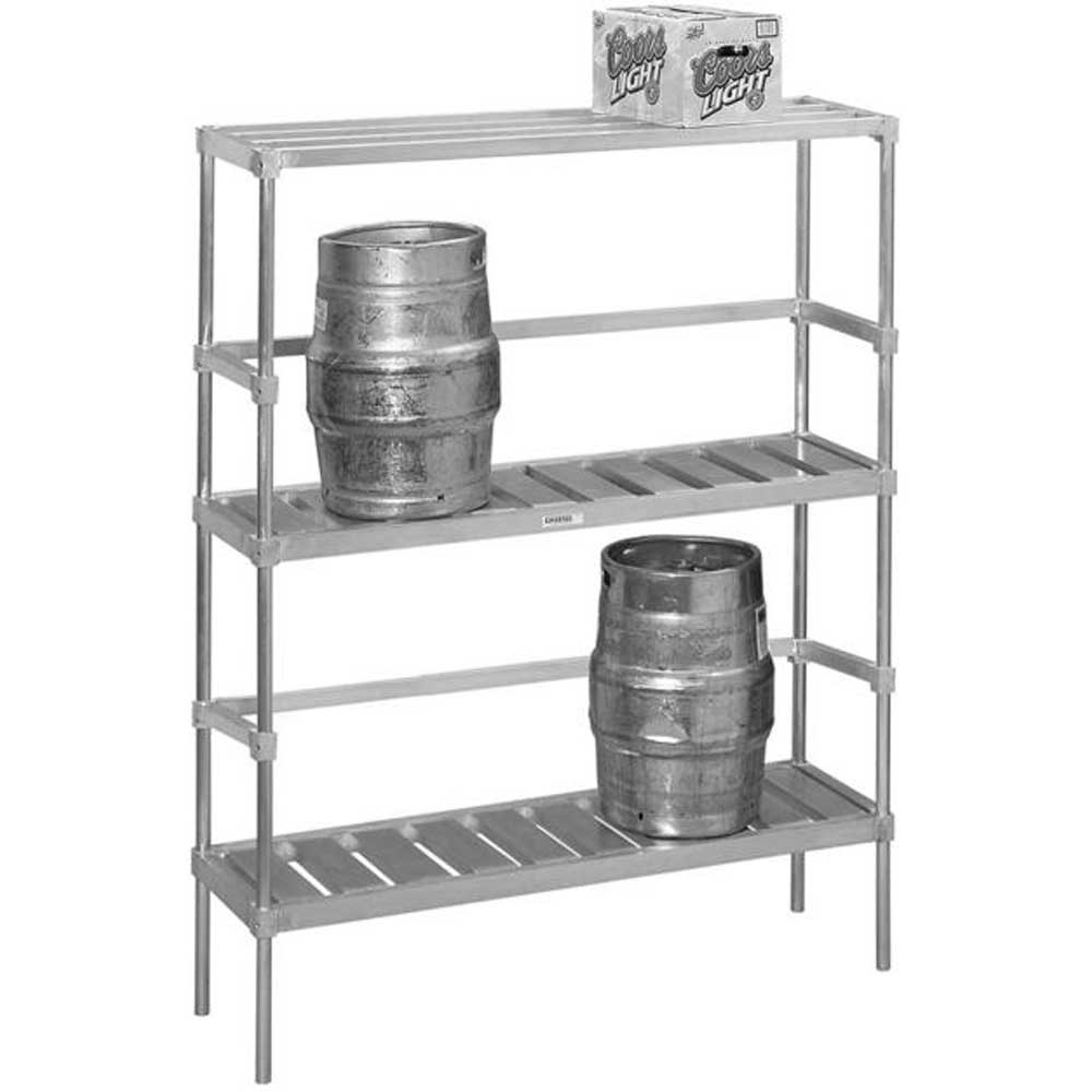 Channel Manufacturing Aluminum Knock Down Keg Storage Rack, 68 X 42 X 17 Inch