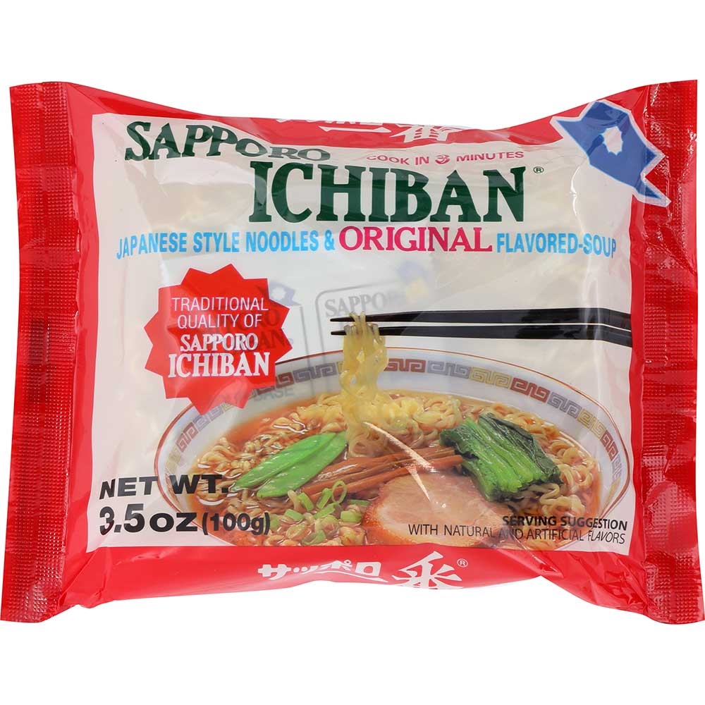 Sapporo Ichiban Original Ramen Noodle, 3.5 Ounce -- 24 per case.