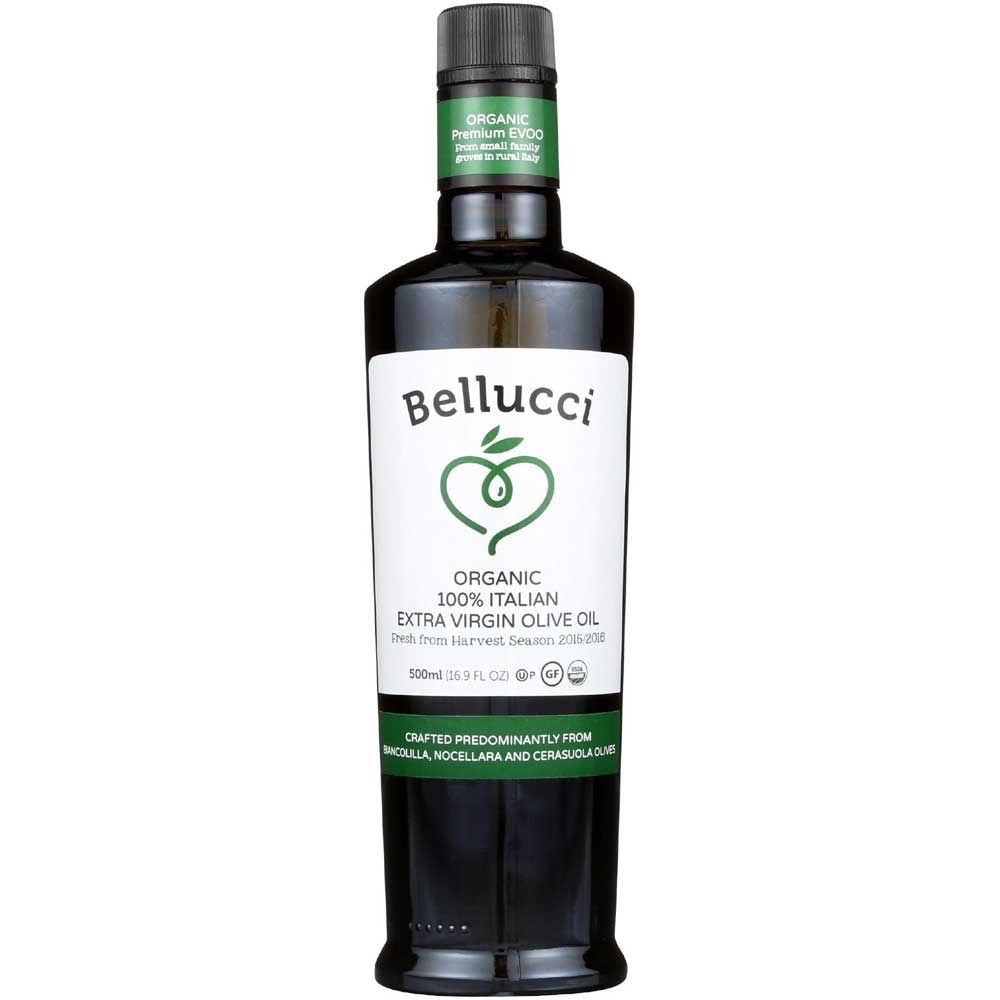 Bellucchi Organic Premium Extra Virgin Olive Oil, 500 Milliliter -- 6 per case.