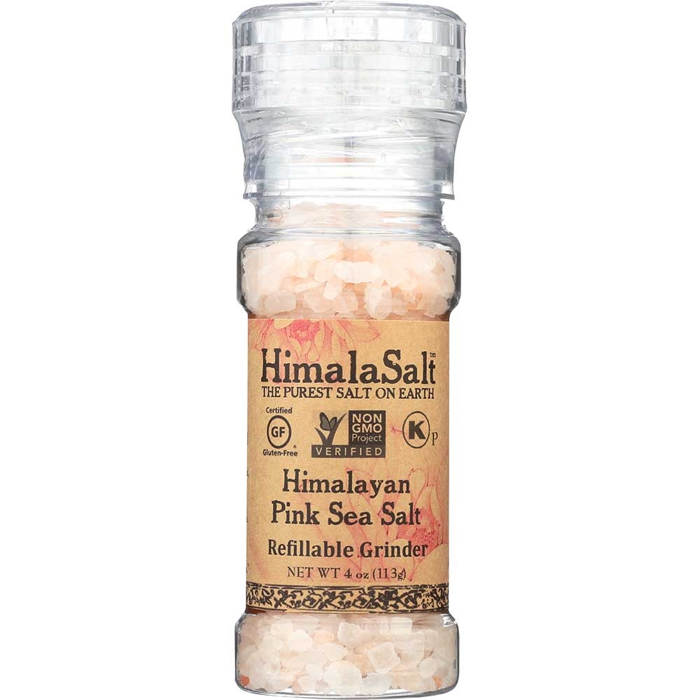 HimalaSalt Refillable Mini Salt Grinder, 4 Ounce -- 6 per case.