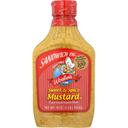 Woebers Mustard Sweet N Spicy - 16 ounce -- 6 per case.