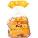 Rudis Organic White Hamburger Bun -- 7 pack per case.