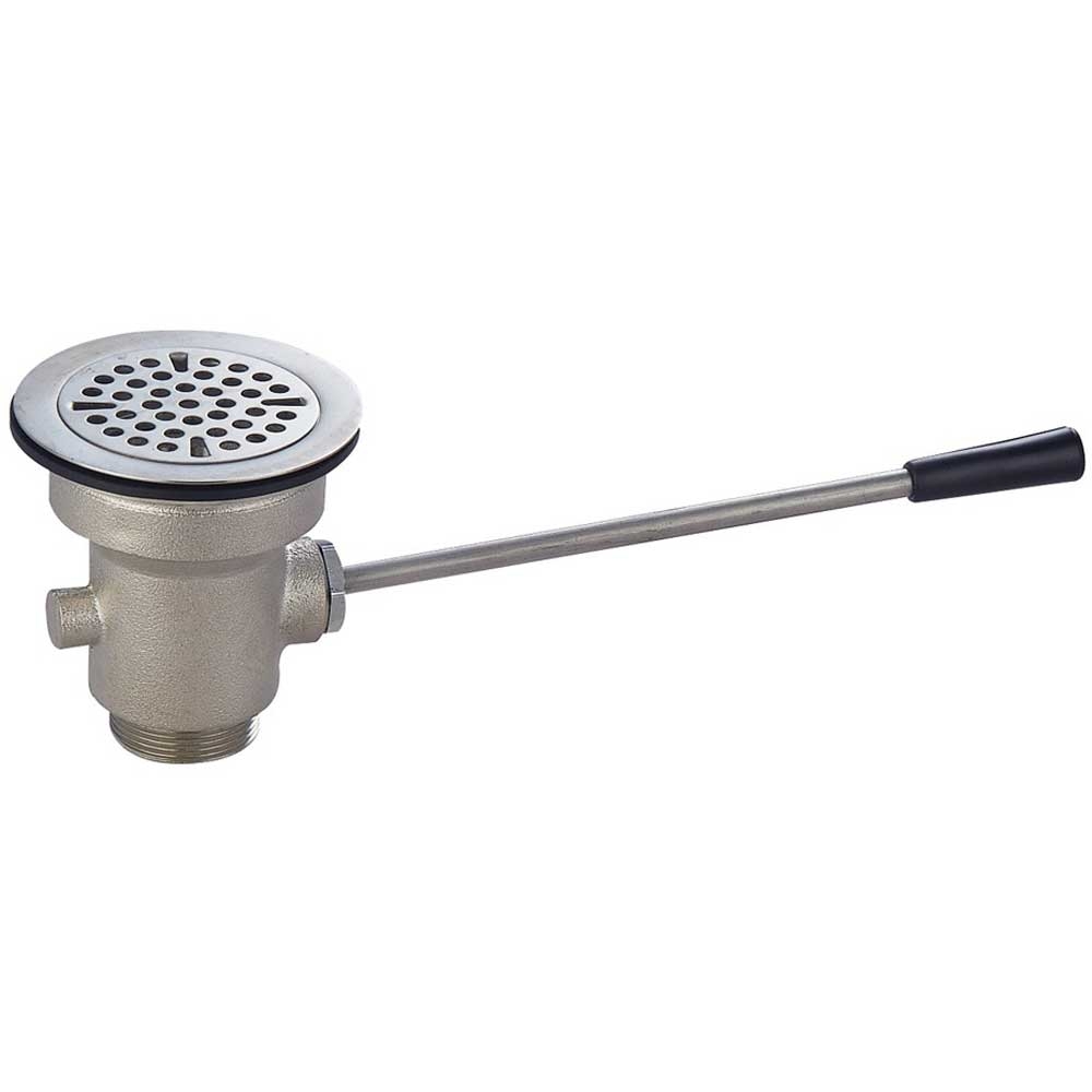 John Boos Straight Action Lever Waste Drain Only, 2 inch Outlet.