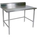 John Boos 14 Gauge Stainless Steel Base Work Table with Adjustable Bracing, 36 x 24 inch.