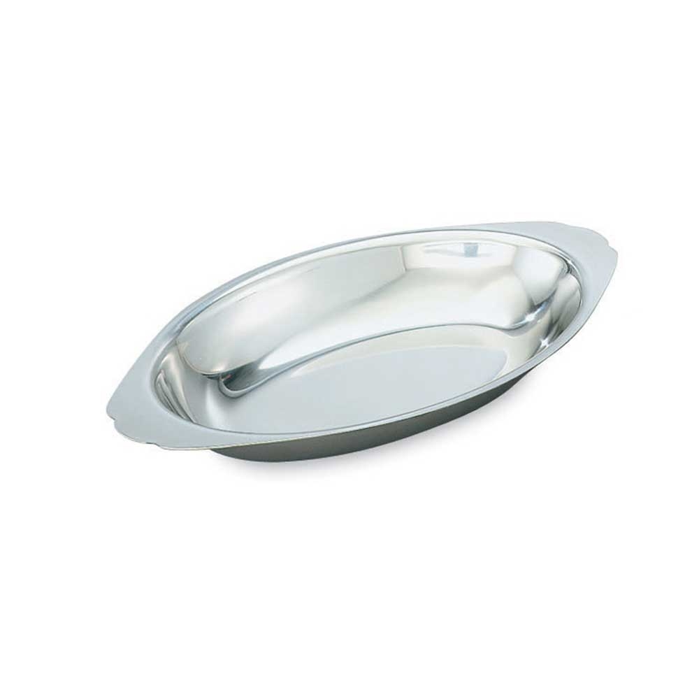 Vollrath Au Gratins, Oval, Stainless Steel, 12 Ounce -- 12 Per Case