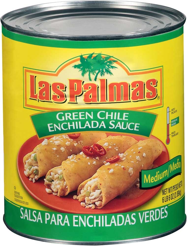 Sauce Las Palmas Green Enchilada Medium,  no.10 Can -- 6 Case 10