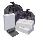 Pitt Plastics High Density Black Interleaved Star 40 x 48 Can Liner -- 250 per case.