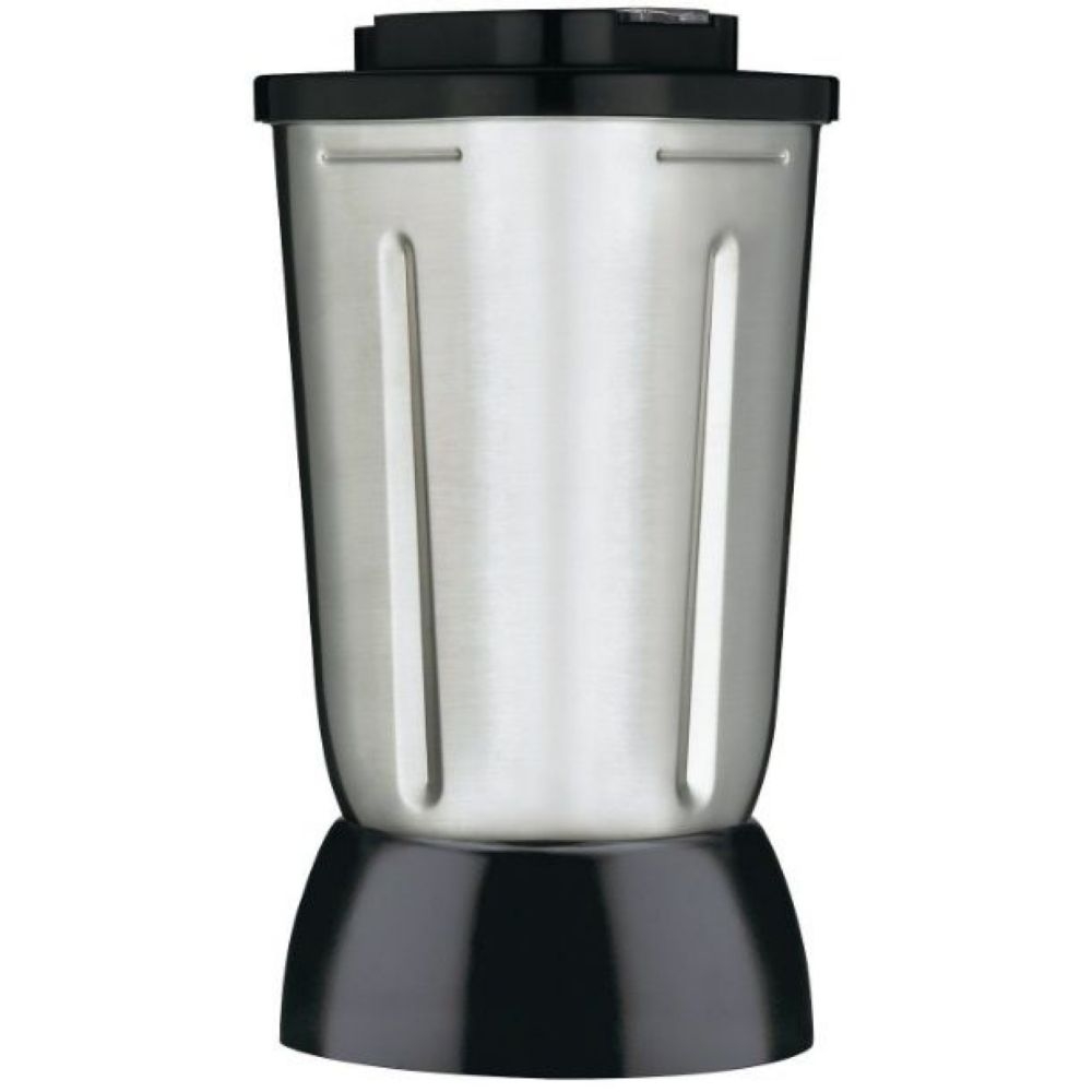 Waring Commercial Complete Stainless Steel Container with Blade Collar and Lid, 32 Ounce.