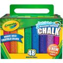 Crayola Washable Anti Roll Sidewalk Chalk - 48 per pack -- 4 packs per case.