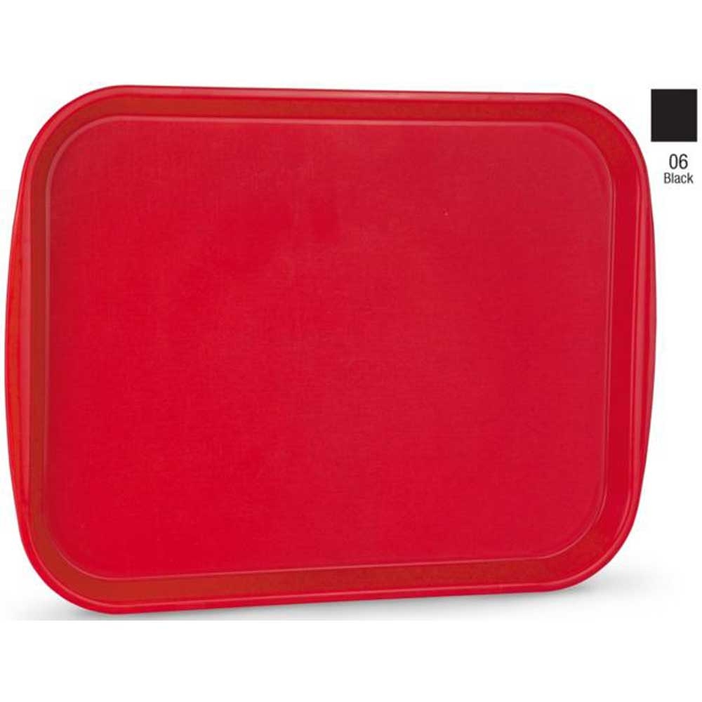 Traex Black Premium Fast Food Tray, 14 x 18 inch -- 12 per case.