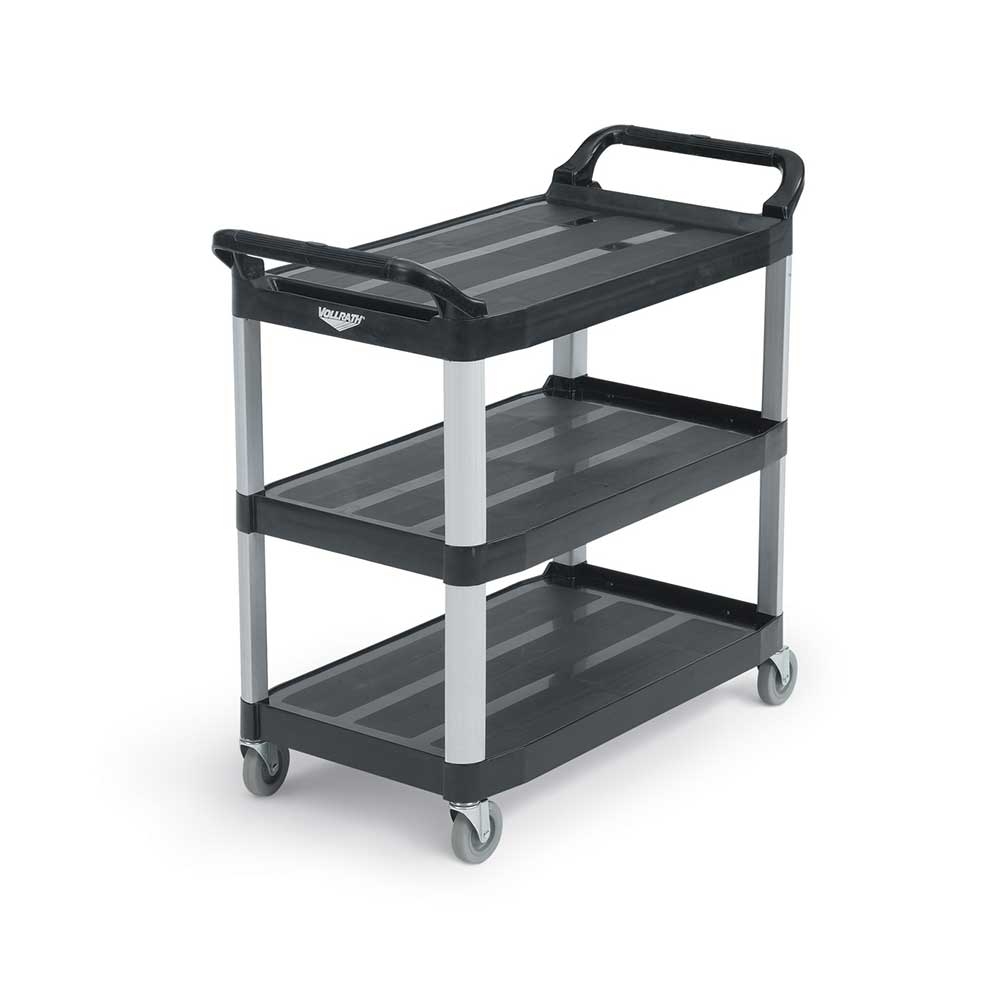Vollrath Plastic Black Multi-purpose Cart, 40 1/4 X 19 7/8 X 37 Inch