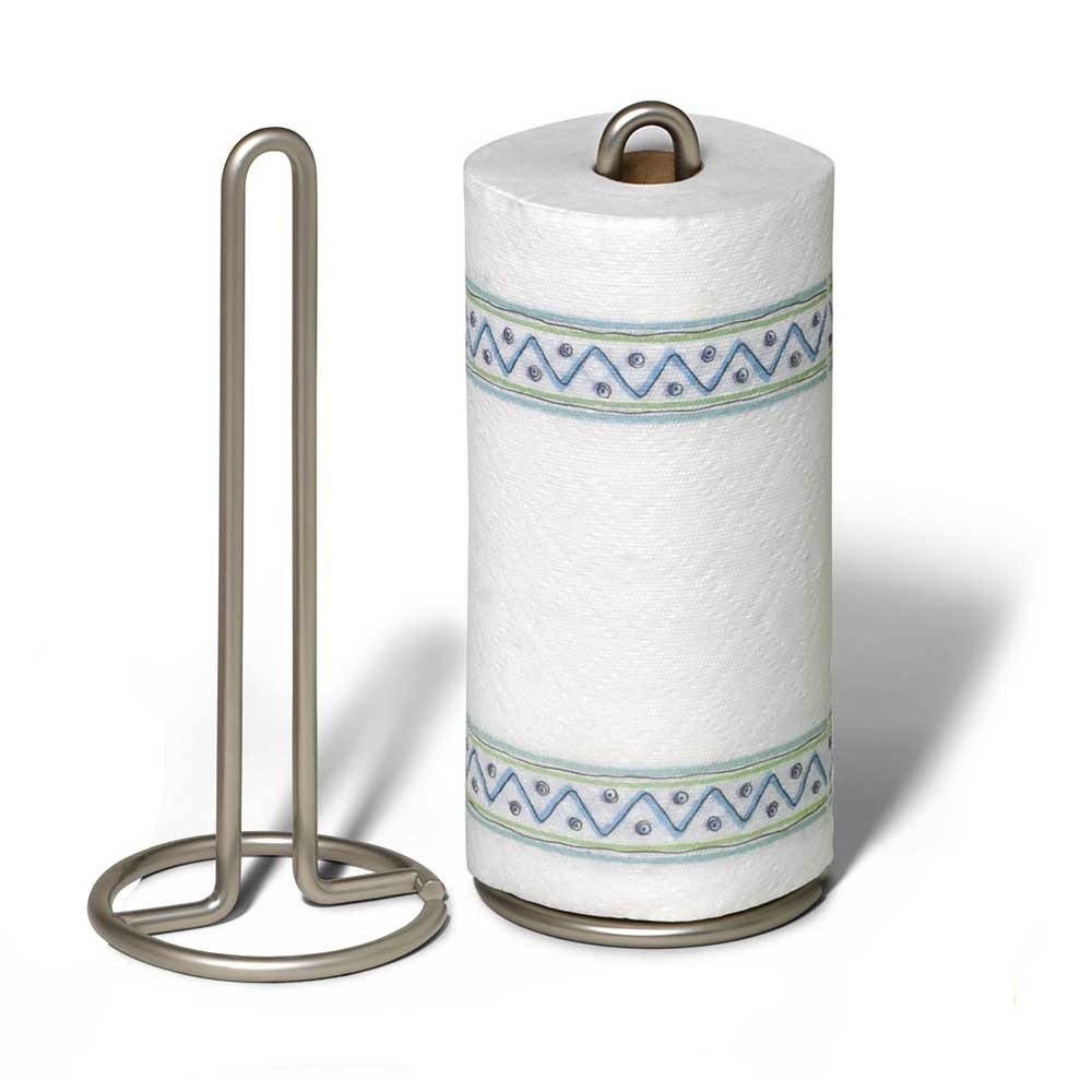 Spectrum Satin Nickel Euro Paper Towel Holder, 12.5 x 5.5 x 5.5 inch.