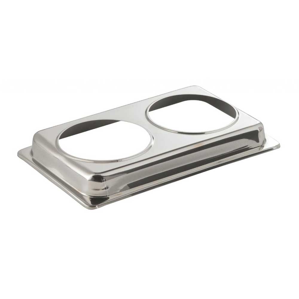 Smart Oblong Stainless Steel Soup Station Lid Only, 13.25 x 21 x 2.25 inch.