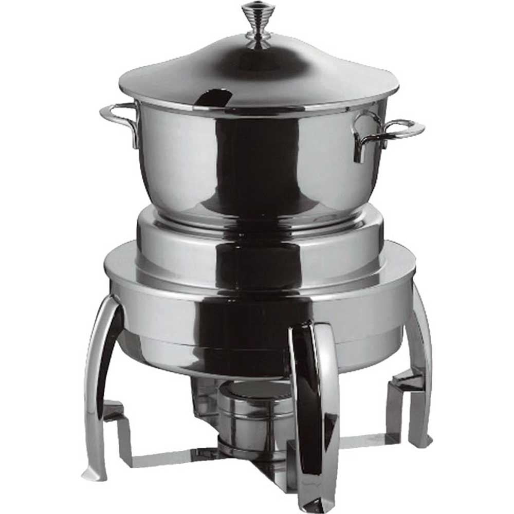 Smart Odin Stainless Steel Soup Urn with Chrome Plated Legs, 10.6 Quart Capacity.