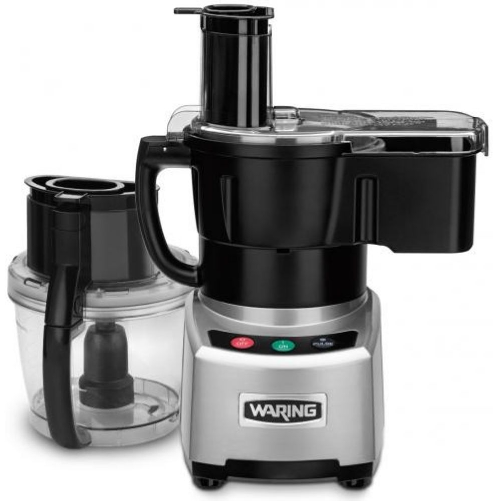 Waring Commercial Batch Bowl Continuous Feed Dicing Food Processor with LiquiLock Seal System, 120 Volts.