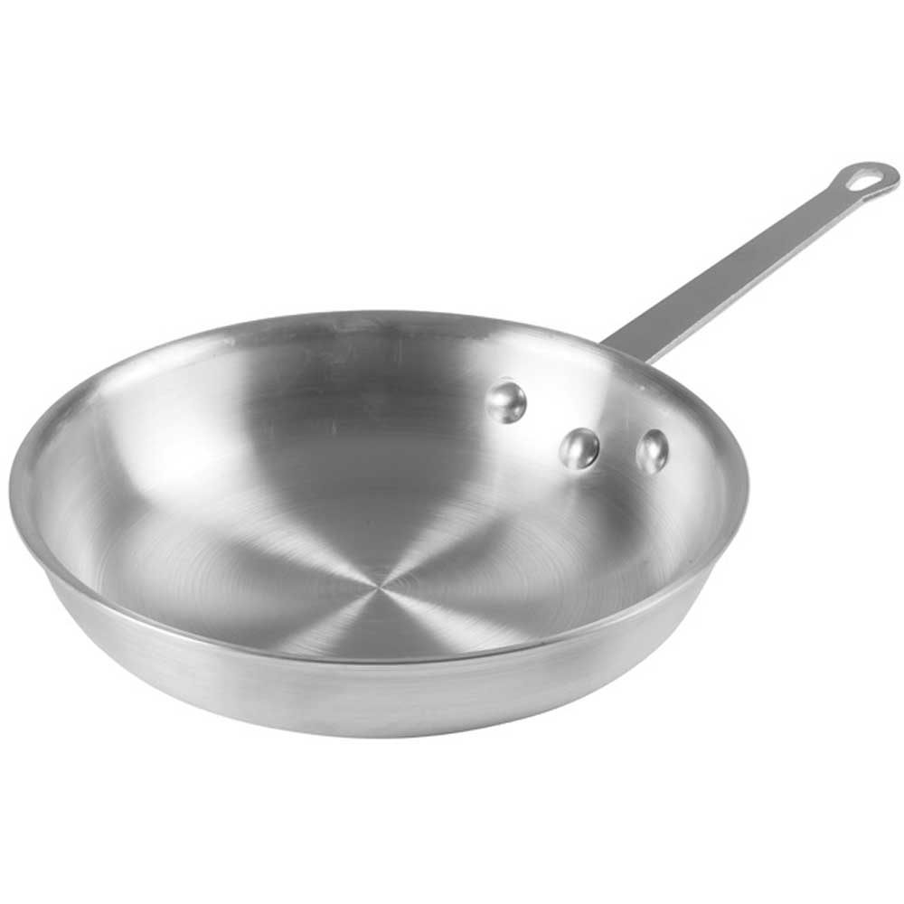 Winco Natural Finish Gladiator Aluminum Fry Pan, 10 inch -- 6 per case.