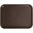 Winco Plastic Brown Fast Food Tray, 12 x 16 inch -- 12 per case.