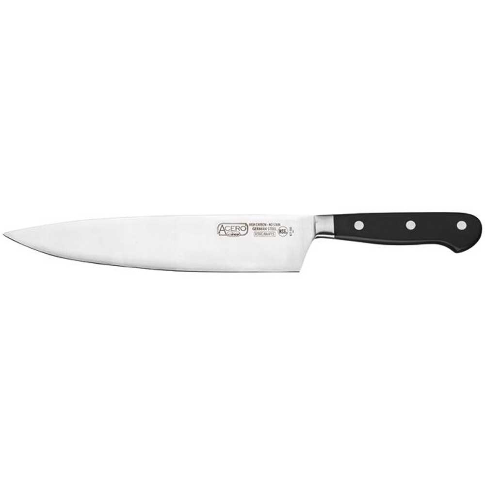 Winco Acero Chef Knife with Short Bolster, 10 inch -- 6 per case.