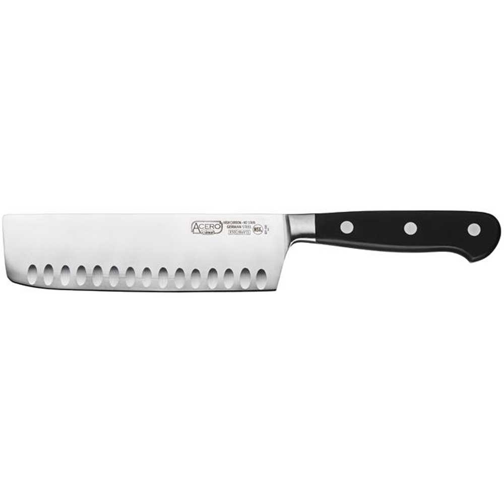 Winco Acero Hollow Ground Nakiri Knife, 7 inch -- 6 per case.