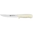 Winco Stal Serrated Utility Knife with White Polypropylene Handle, 5.5 inch -- 6 per case.