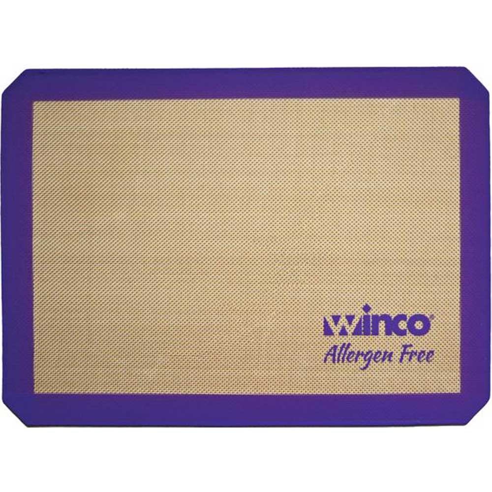 Winco Half Size Purple Silicone Baking Mat, 11 5/8 x 16 1/2 inch -- 10 per case.