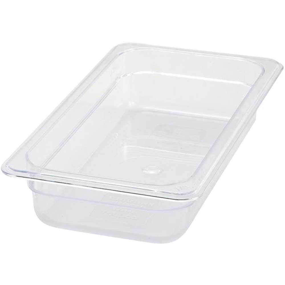 Winco Polycarbonate 1/3 Size Food Pan, 2.5 inch -- 12 per case.