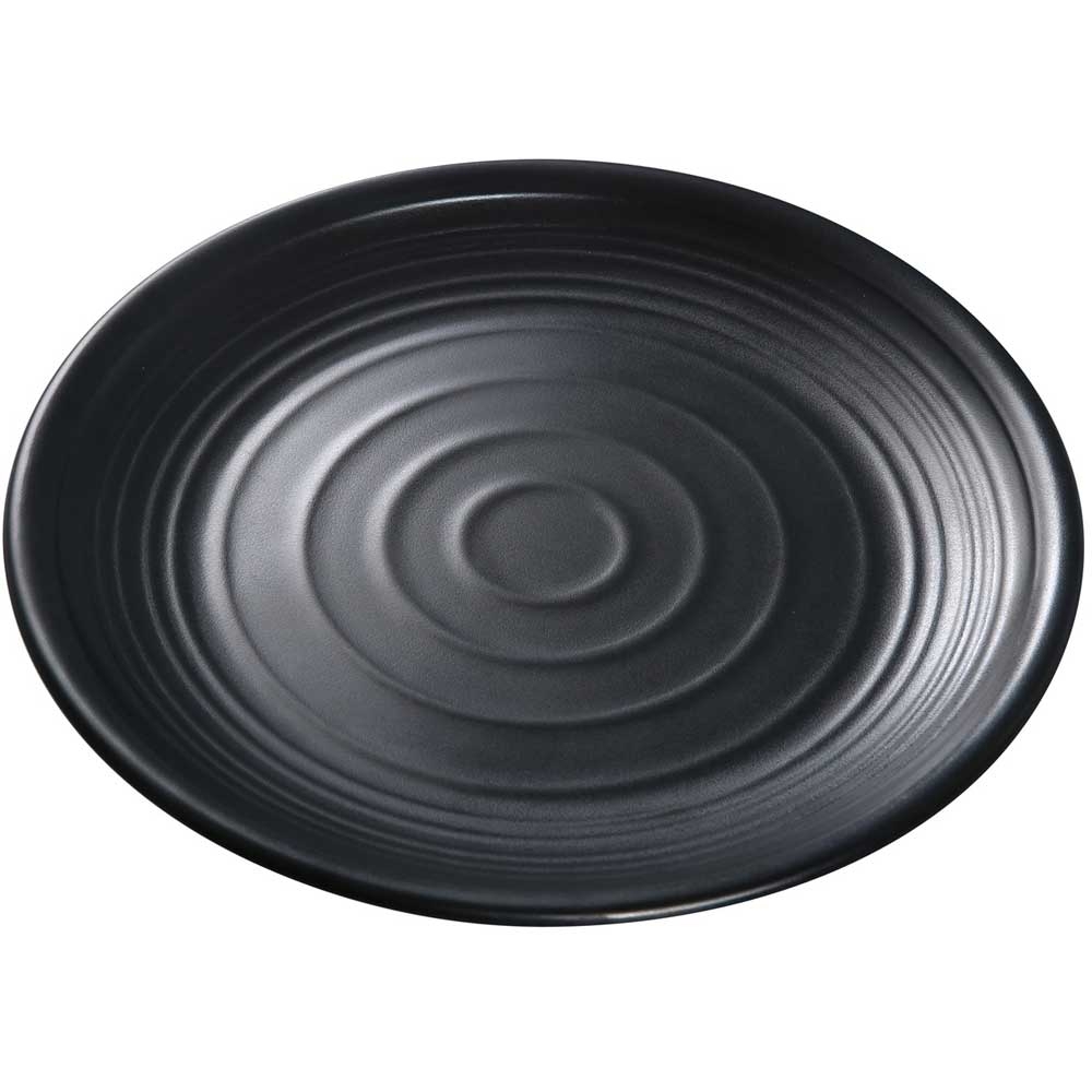 Yanco Asian Style Melamine Round Black Pearl Plate, 9 inch Diameter -- 24 per case.