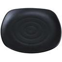 Yanco Asian Style Melamine Square Black Pearl Plate, 12 inch Diameter -- 12 per case.