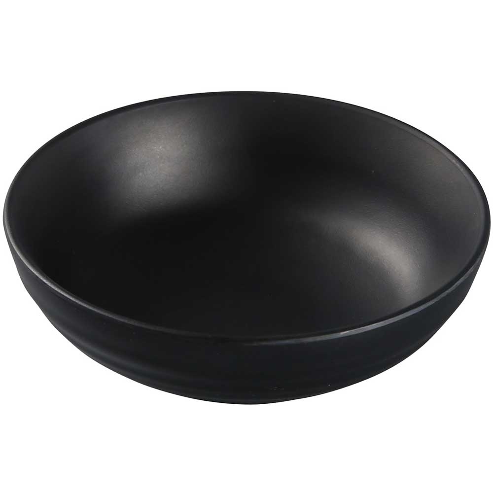Yanco Asian Style Melamine Round Black Pearl Salad Bowl, 8 Ounce -- 48 Per Case
