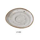 Yanco Lyon Color Glazed Porcelain Saucer, 6 1/2 x 3/4 inch -- 36 per case.