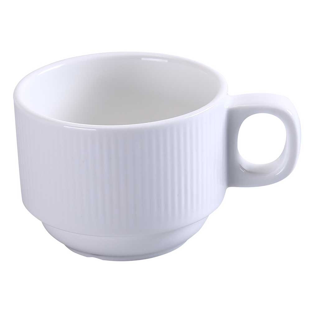 Yanco Siena Porcelain Coffee/Tea Cup, 7 Ounce Capacity -- 36 per case.