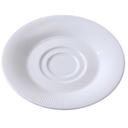 Yanco Siena Porcelain Saucer, 3 3/8 x 2 1/2 inch -- 36 per case.