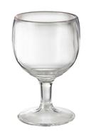 GET Enterprises Inc Styrene Acrylonitrile Stemware Clear Goblet, 5.75 inch Tall -- 24 per case.