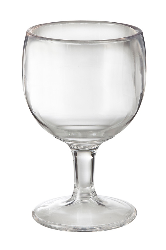 GET Enterprises Inc Styrene Acrylonitrile Stemware Clear Goblet, 5.75 inch Tall -- 24 per case.