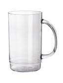 GET Enterprises inc Styrene Acrylonitrile Clear Beer Mug, 5.5 inch Tall -- 24 per case.