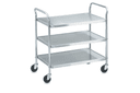 Cart 3 Shelves Knock Down, Stainless Steel, 500 Lb -- 1 Per Case