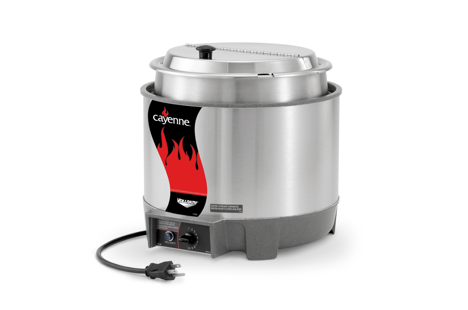 Rethermalizer Heat N Serve 7-Qt (6.6 L) Package With Inset (78184), Hinged Cover (47488) 10 9/16 X 9 5/8 Inch -- 1 Per Case