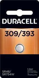 Duracell 309/393 Silver Oxide Button Battery -- 36 per case.