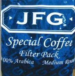 JFG 100 Percent Arabica Medium Roast Special Blend Coffee, 2 Ounce -- 70 per case.