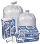 Pitt Plastics Mighty Tough White Star Perforated Coreless Roll Can Liner, 60 Gallon -- 100 per case.