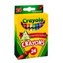 Crayola Crayons Prepacked Clipstrip - 24 per pack -- 12 packs per case.