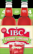 IBC Cherry Limeade with Sugar, 12 Ounce Glass Bottle -- 6 per case.