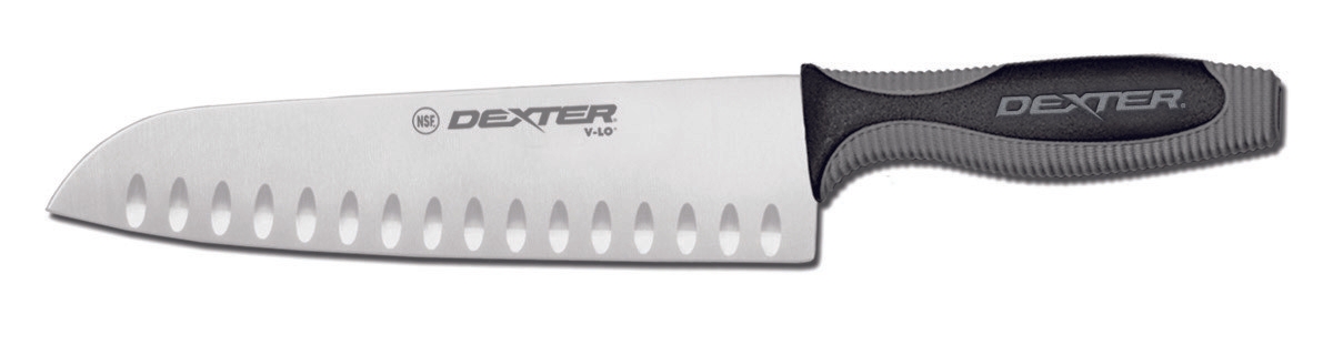 Dexter Russell V-lo Duo Edge Santoku Style Chefs Knife, 9 inch.