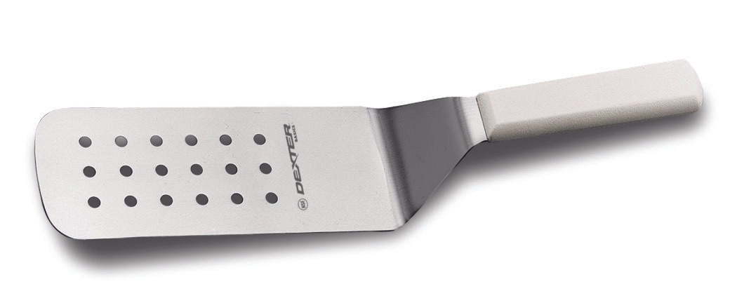 Dexter Russell Basics Perforated Cake Turner, 8 x 3 inch -- 6 per case.