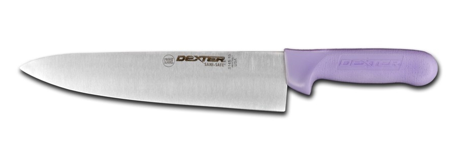 Dexter Russell Sani Safe Cooks Knife with Purple Handle, 10 inch -- 6 per case.