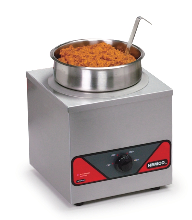 Nemco Food Equipment Single Well Countertop Warmer, 4 Quart.