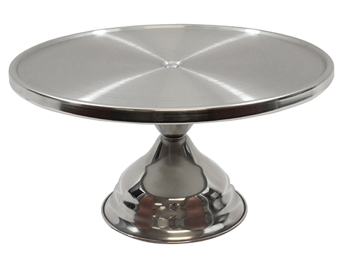 Tablecraft Stainless Steel Unassembled Cake Stand, 13 x 13 x 6 inch