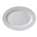 Vertex China Argyle Collection Undecorated Porcelain White Oval Platter, 11 1/2 inch -- 12 per case.